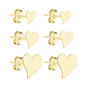 Trio Dourado de Coração Torto